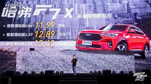 哈弗F7x用實力引領國產(chǎn)轎跑SUV市場     